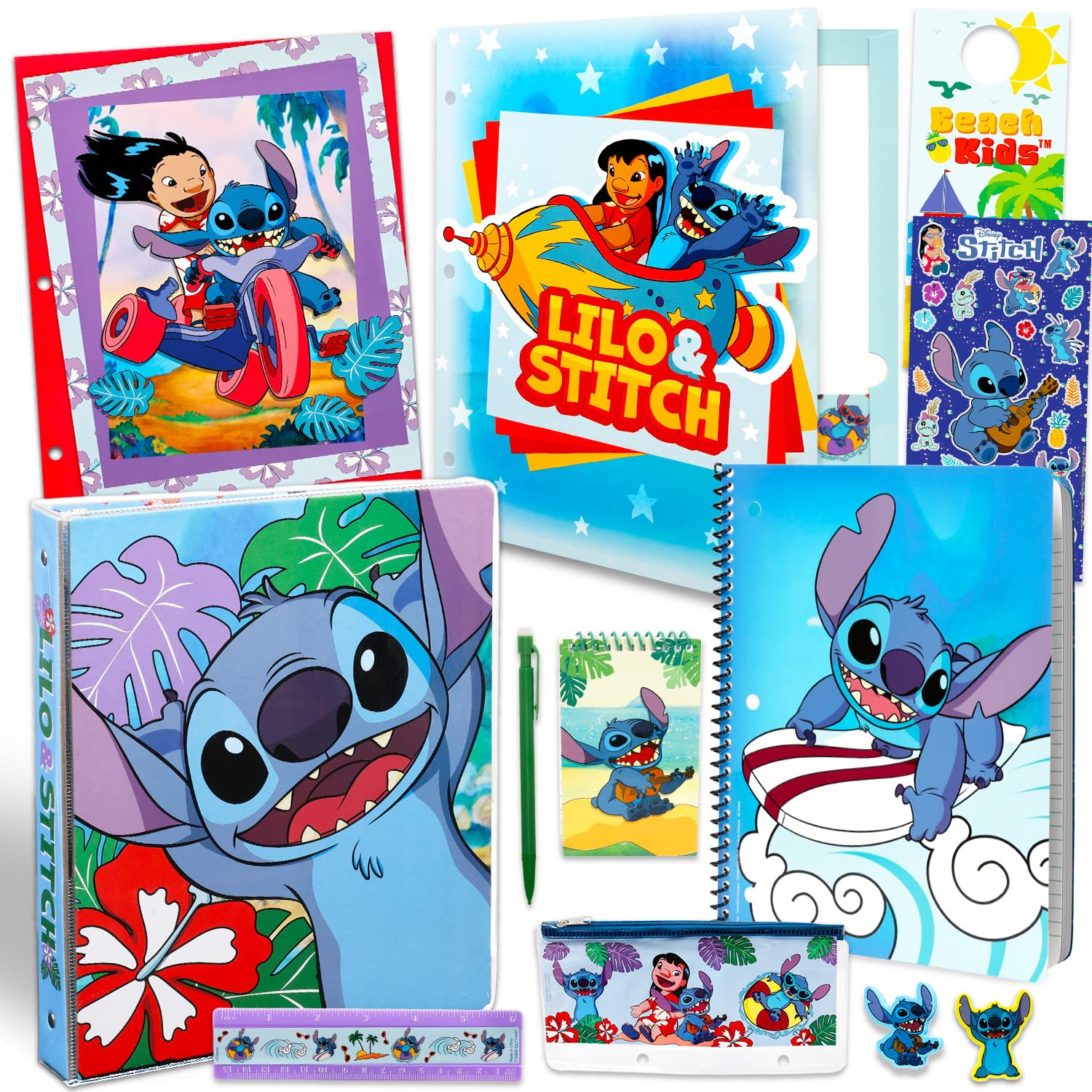 Amazon.com: Stitch School Supplies for Kids Bundle w Binder